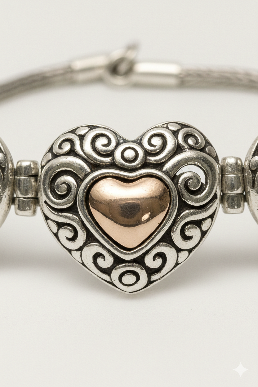 Three Hearts of Gold Bracelet - Image 3